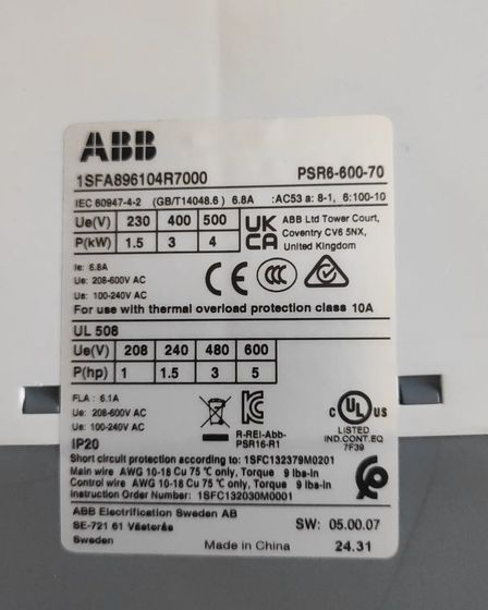 УПП ABB PSR6-600-70 по низу рынка | Для энергетики | Алматы | 2