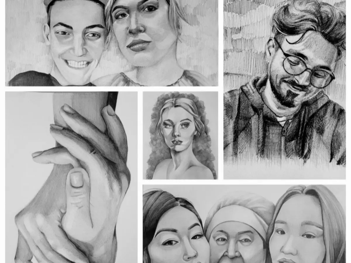 Различные портреты карандашом Алматы, на заказ беру все | Живопись | Алматы | 2