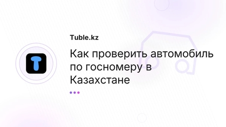 Как проверить автомобиль по госномеру в Казахстане