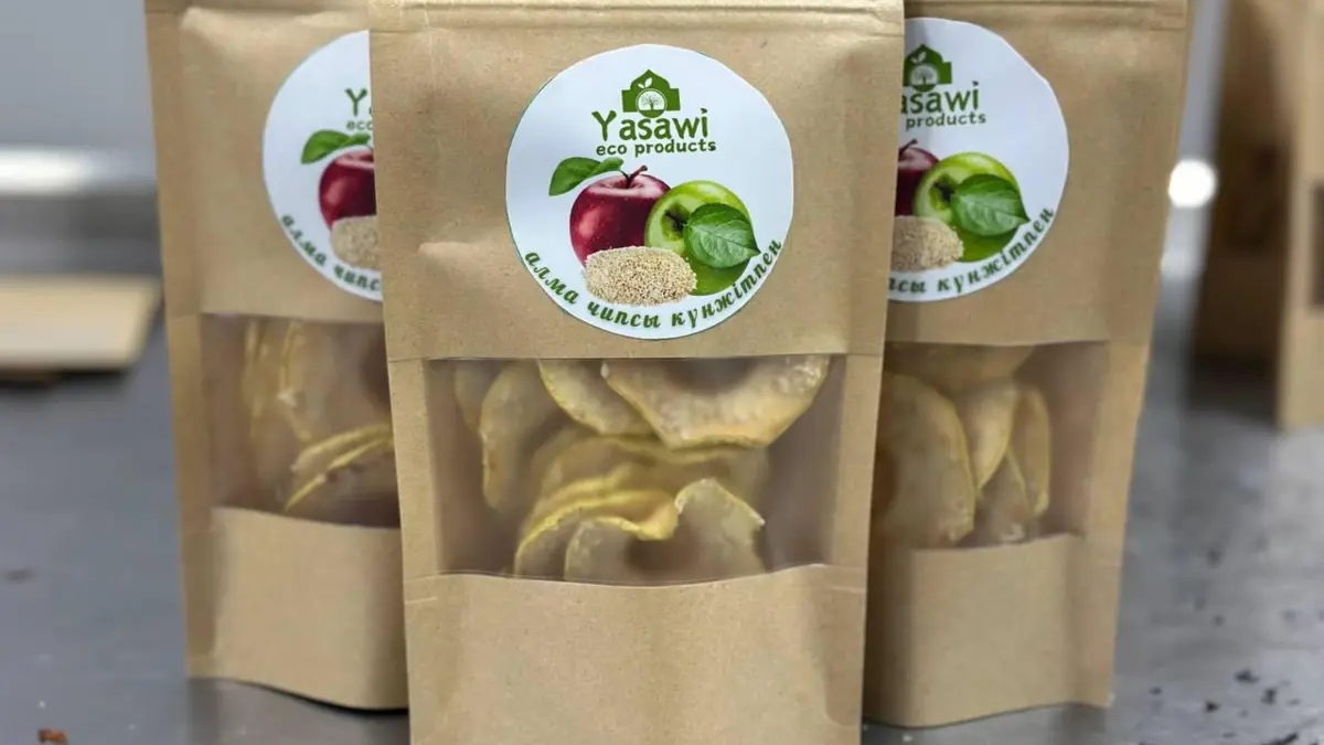 Сухофрукты Яблочные чипсы с медом и кунжутом Yasawiecoproducts | Овощи, фрукты | Туркестан | Галерея объявления (SEO) | 3