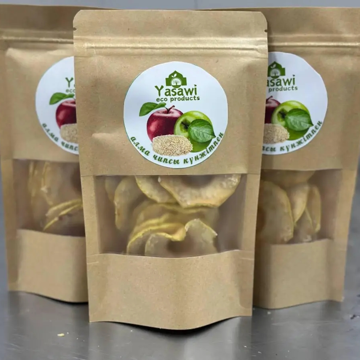 Сухофрукты Яблочные чипсы с медом и кунжутом Yasawiecoproducts | Овощи, фрукты | Туркестан | Галерея объявления (SEO) | 1