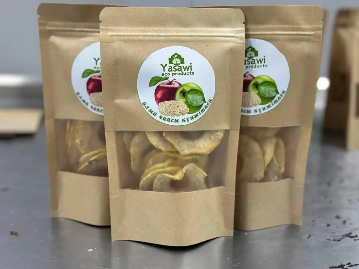 Сухофрукты Яблочные чипсы с медом и кунжутом Yasawiecoproducts | Овощи, фрукты | Туркестан | Галерея объявления (SEO) | 2