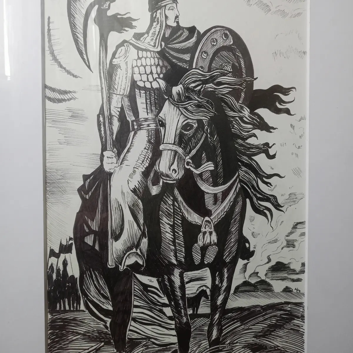 картина Батыр верхом на лошади | Элементы интерьера и декор | Кокшетау | Галерея объявления (SEO) | 1