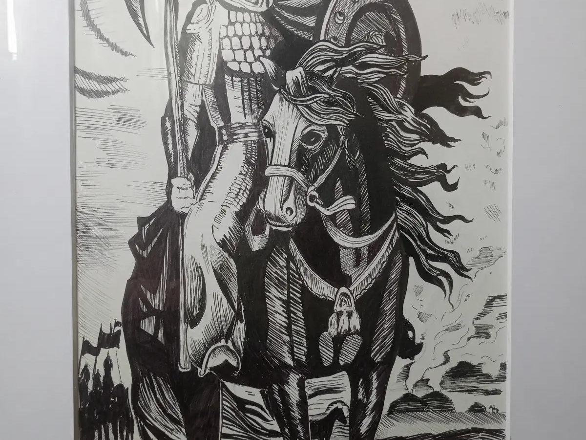 картина Батыр верхом на лошади | Элементы интерьера и декор | Кокшетау | Галерея объявления (SEO) | 2