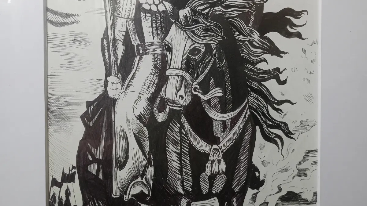 картина Батыр верхом на лошади | Элементы интерьера и декор | Кокшетау | Галерея объявления (SEO) | 3