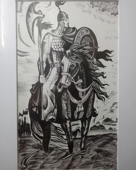 картина Батыр верхом на лошади | Элементы интерьера и декор | Кокшетау | 1