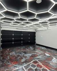 Освещения в виде сот модульное для гаража