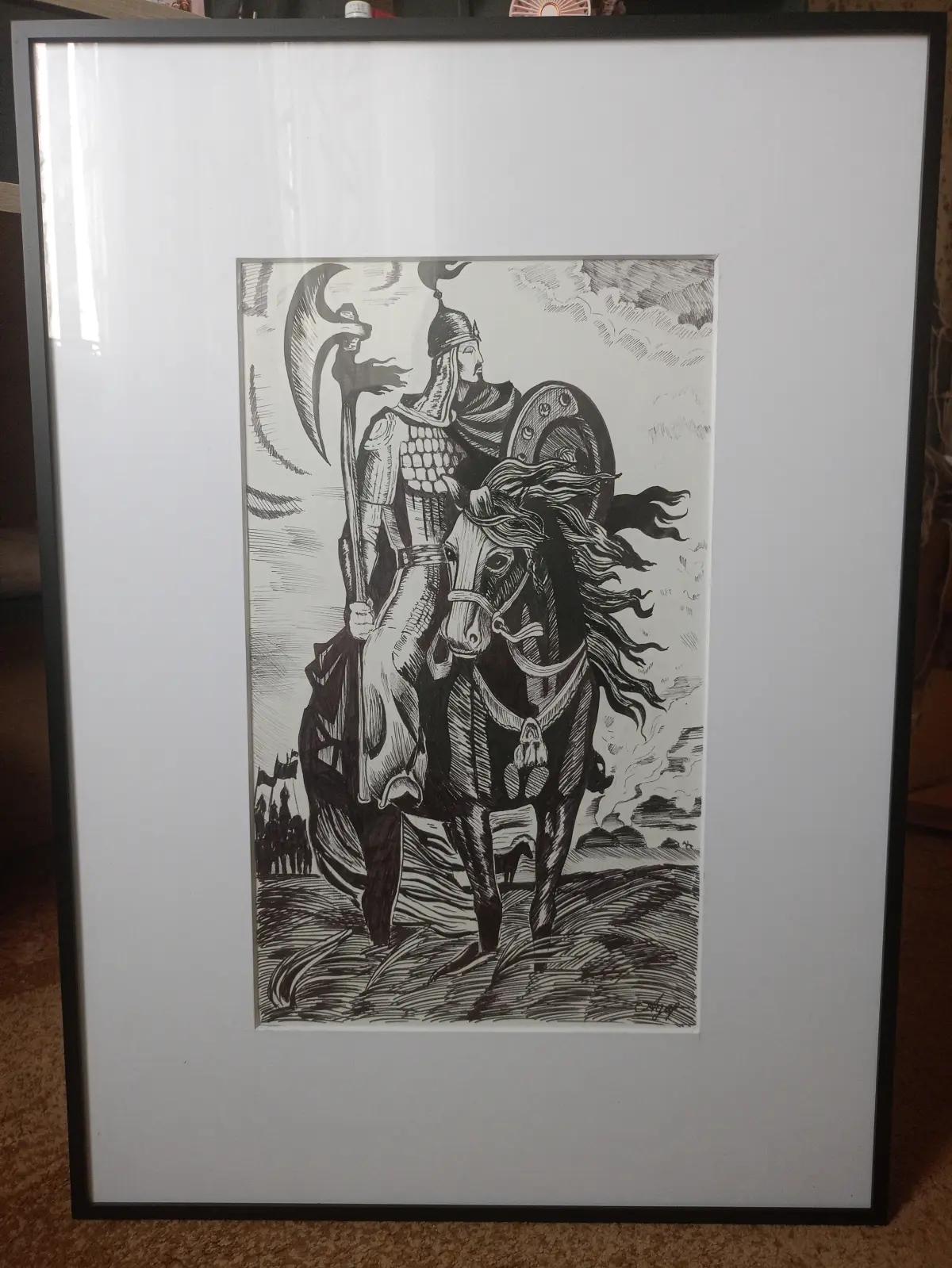 картина Батыр верхом на лошади | Элементы интерьера и декор | Кокшетау | 4