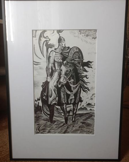 картина Батыр верхом на лошади | Элементы интерьера и декор | Кокшетау | 4