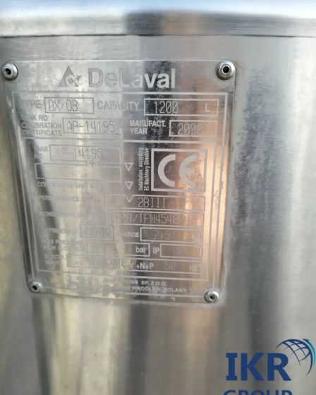 Танк охладитель молока 1200 литров DeLaval | Холодильное оборудование | Жанатас | 3