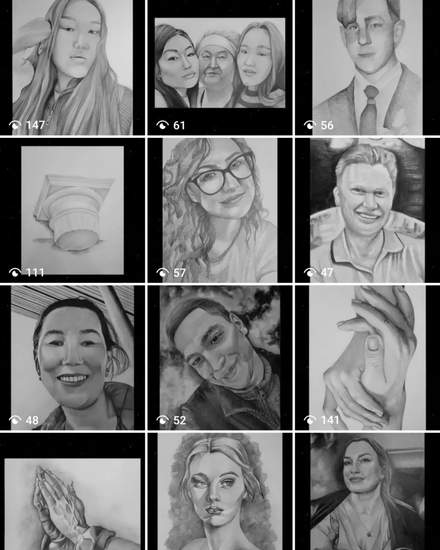 Различные портреты карандашом Алматы, на заказ беру все | Живопись | Алматы | 2