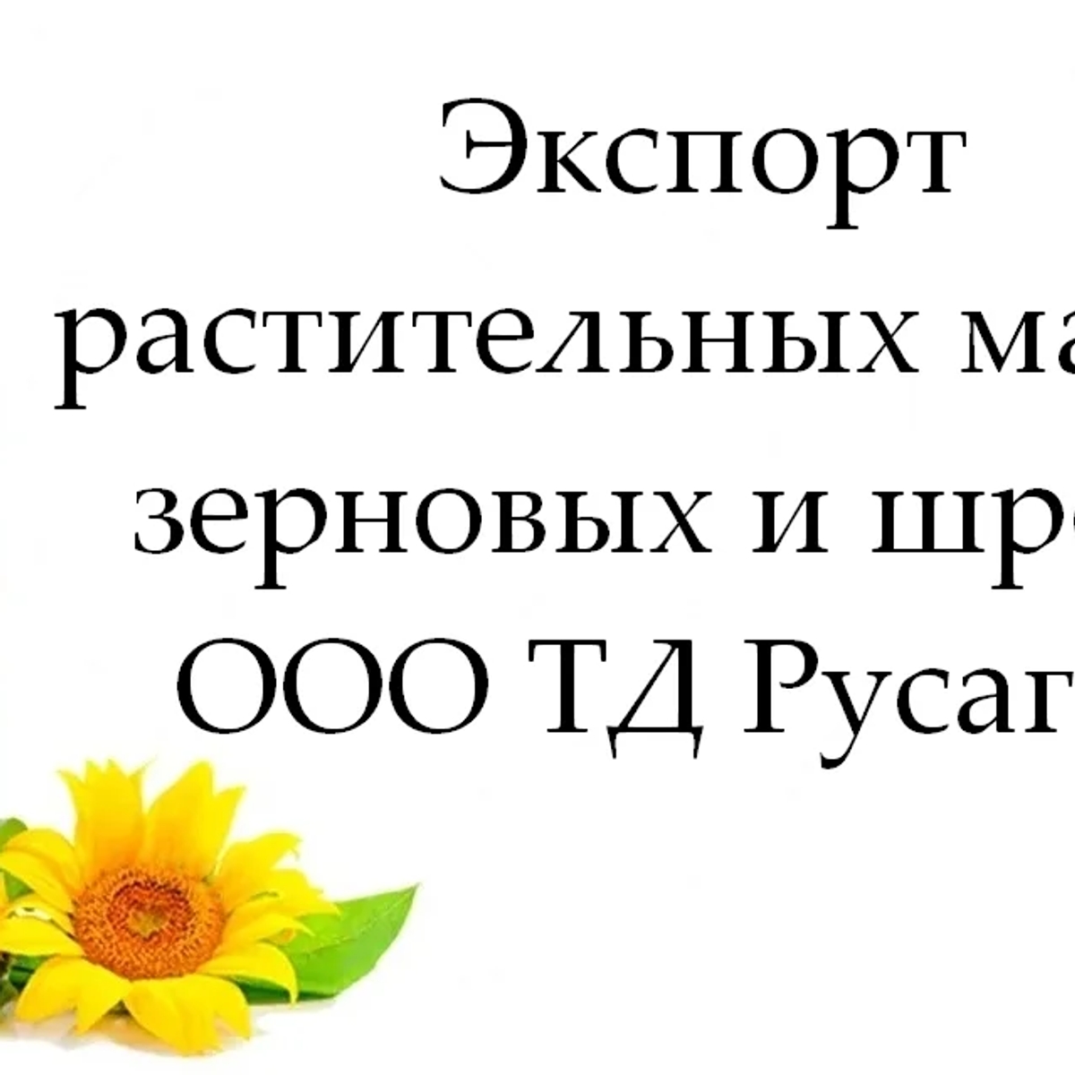 Экспорт растительных масел, зерновых и шрота от ТД Русагро | Масложировая продукция | Астана | Галерея объявления (SEO) | 1