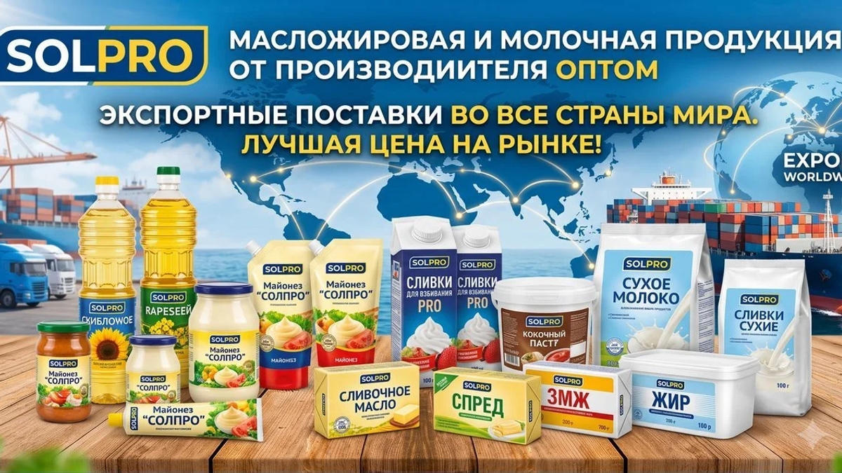 Масложировая и молочная продукция СолПро - экспортные поставки | Масложировая продукция | Астана | Галерея объявления (SEO) | 3