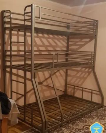 Трехъярусная кровать (двухъярусная, двухярусная). Доставка бесплатно.