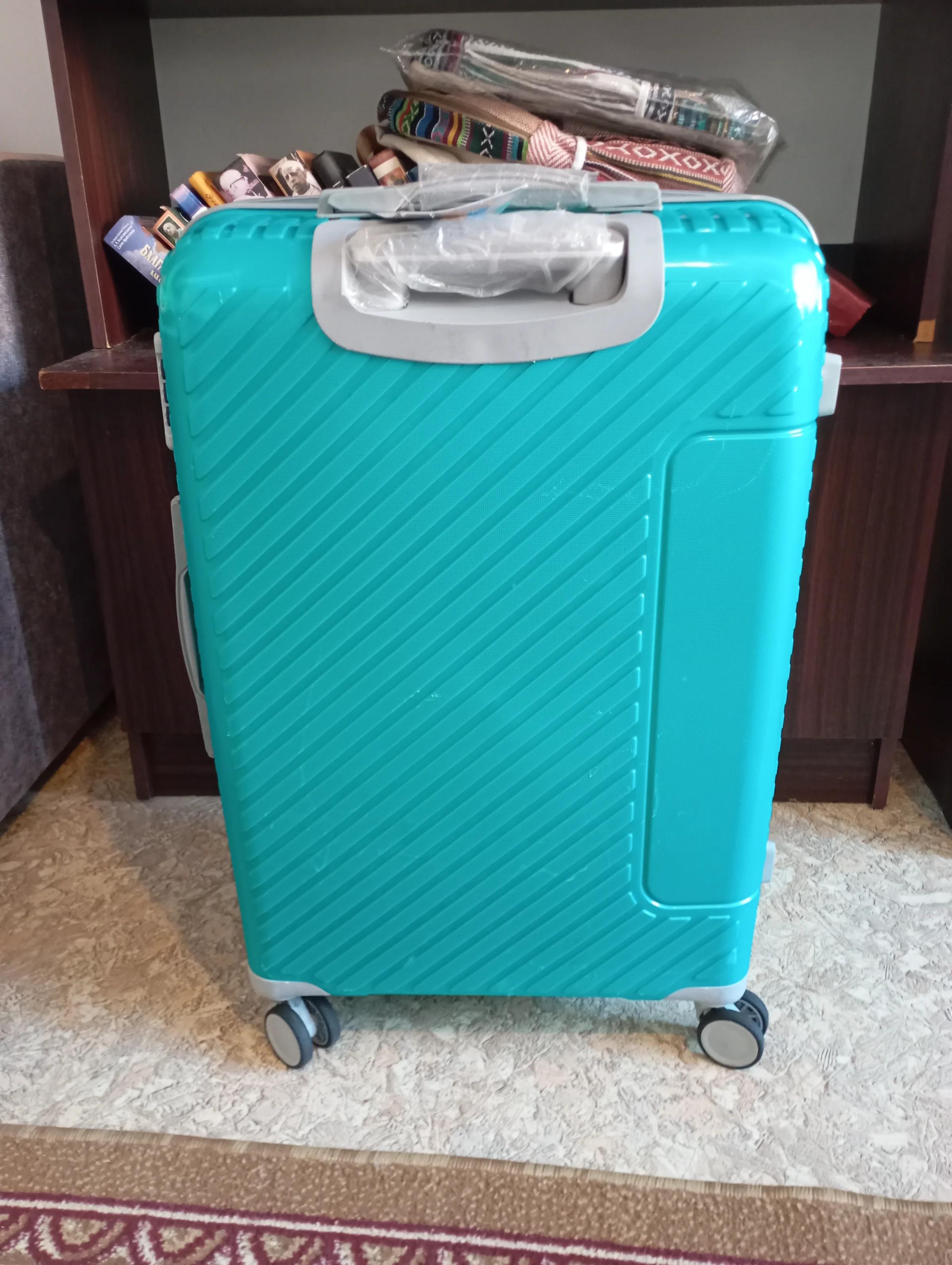 Чемодан ПО ВЫГОДНОЙ ЦЕНЕ | M (65 см) бирюзовый | Отличное состояние | Сумки | Астана | 3