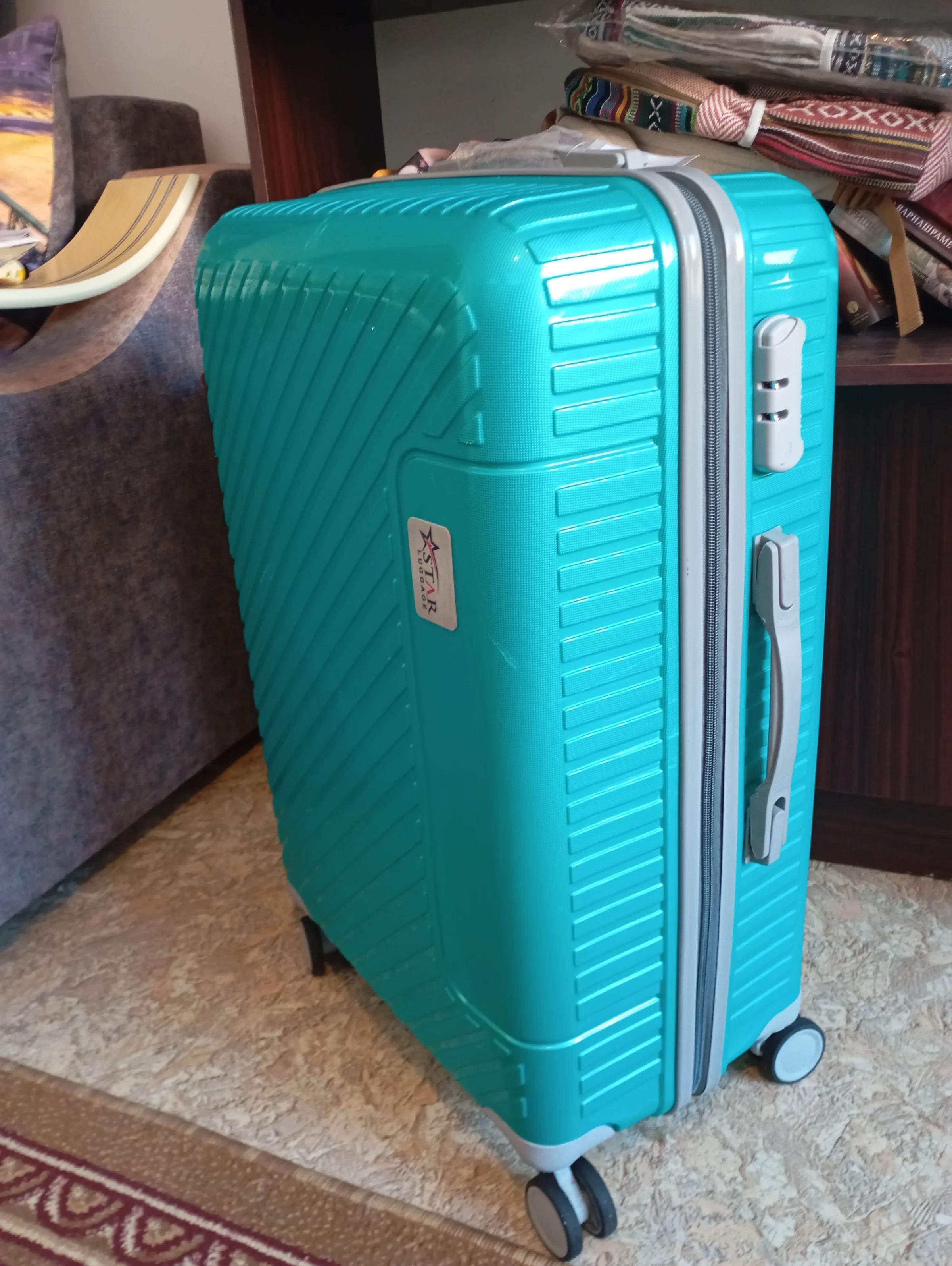 Чемодан ПО ВЫГОДНОЙ ЦЕНЕ | M (65 см) бирюзовый | Отличное состояние | Сумки | Астана | 2