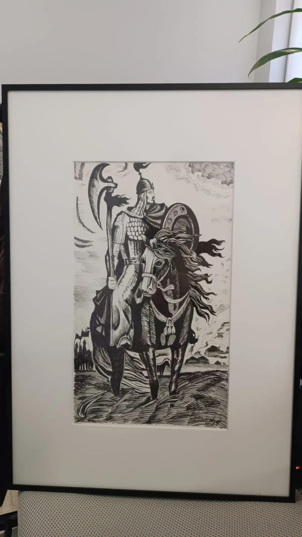 картина Батыр верхом на лошади | Элементы интерьера и декор | Кокшетау | 6