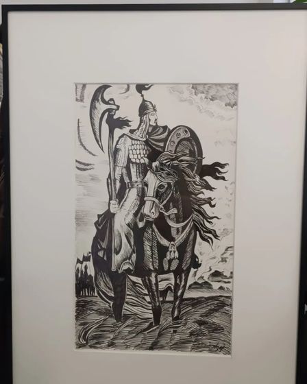 картина Батыр верхом на лошади | Элементы интерьера и декор | Кокшетау | 6