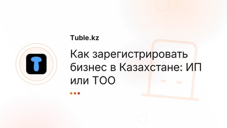 Как зарегистрировать бизнес в Казахстане: ИП или ТОО