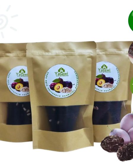 СУхофрукты, Пастила из черного слива с семечками подсолнечника 100 гр Yasawiecoproducts | Овощи, фрукты | Туркестан | 1