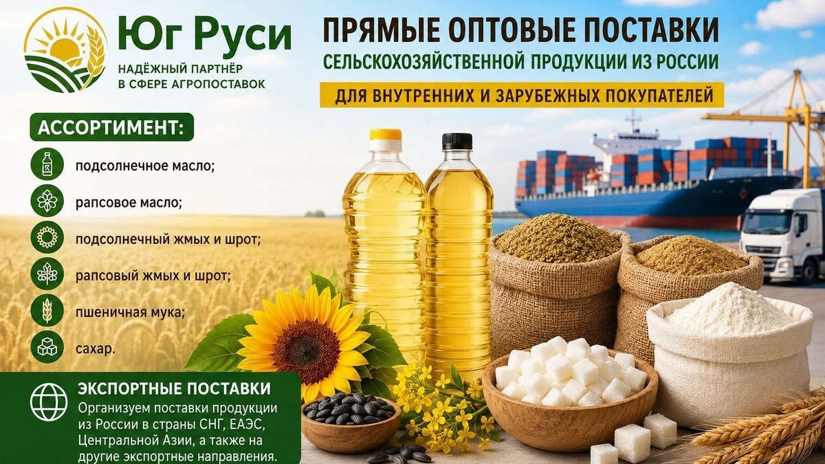 Сельхозпродукция оптом из России - масла, шрот, мука, сахар на экспорт | Бакалея | Астана | Галерея объявления (SEO) | 3