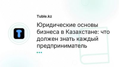 Юридические основы для ИП и ТОО в Казахстане: договоры, споры, защита