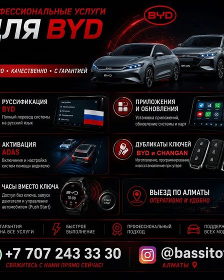 BYD профессиональные услуги в Алматы. | Другие услуги | Алматы | 1