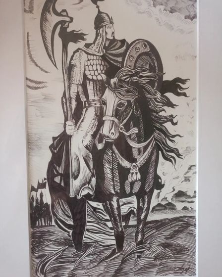 картина Батыр верхом на лошади | Элементы интерьера и декор | Кокшетау | 5