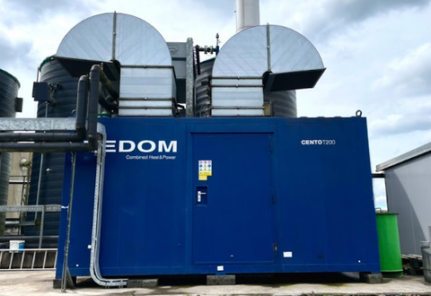 nullImage of Tedom TB210 G5V TW86 Biogas Generating set showing the exterior of the container - used gas generator for sale