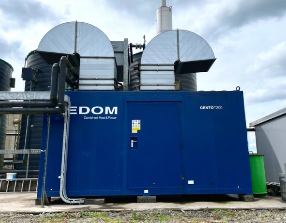 nullImage of Tedom TB210 G5V TW86 Biogas Generating set showing the exterior of the container - used gas generator for sale