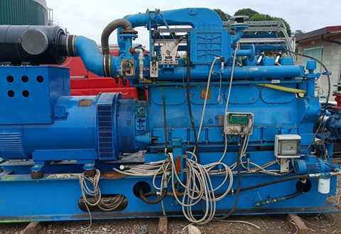 nullImage of Jenbacher 208 300 kW Biogas Generator Set showing engine - used biogas genset for sale uk