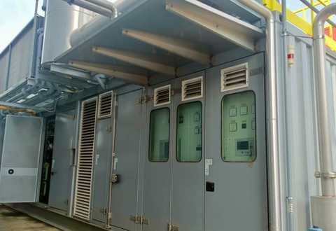 nullExterior view of MWM 2016 V16 800kW containerized Gas Plant - used gas engine for sale
