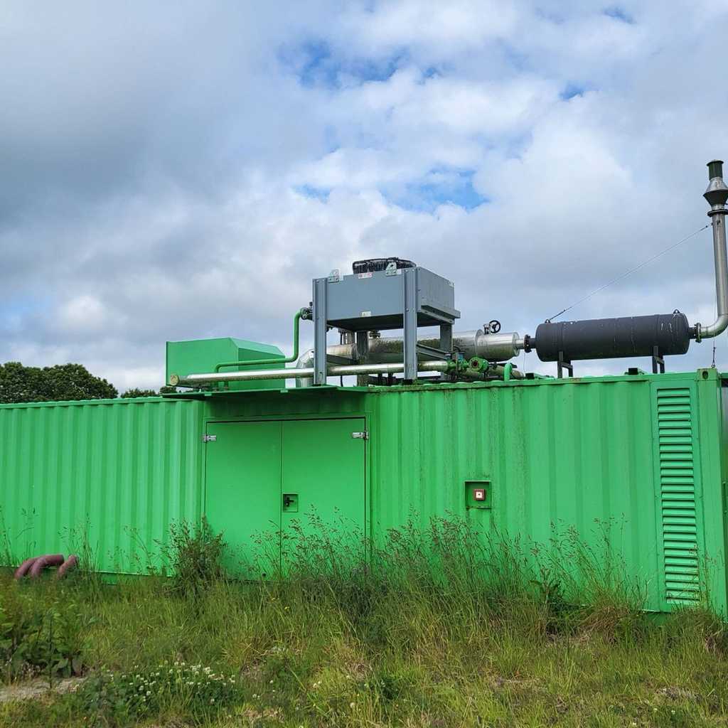nullExterior view of Tedom TB 130 G5V TX 86 Biogas Generator Set in container - used gas generator