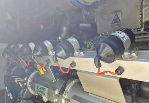 nullLow hours Himoinsa/Siemens HGS-810 T5 LPG CHP generator set with ignition rail and pistons – gas engine for sale