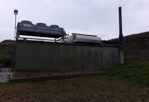Jenbacher J320 1Photo showing exterior of Jenbacher J320 Complete Containerised Generator Set with gas engine - used gas generator