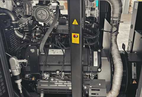 nullInterior view of Himoinsa HGP-110 T5 LPG generator set with control systems and pressure gauges - gas genset for sale