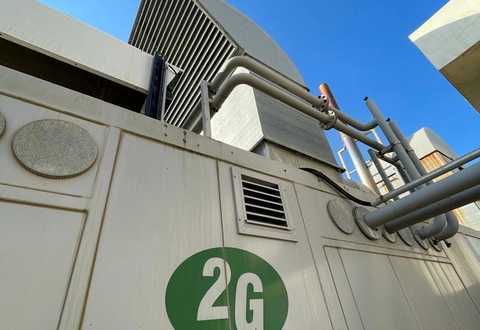 nullPhoto of Jenbacher JMS 320 GS-B.L Biogas Set with container ancillaries and pipping - used gas generator