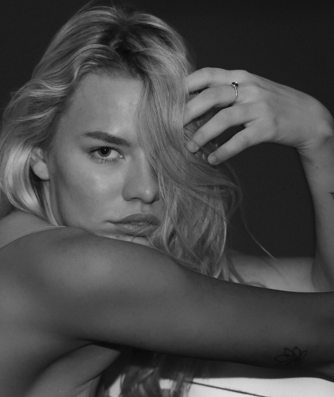 black and white