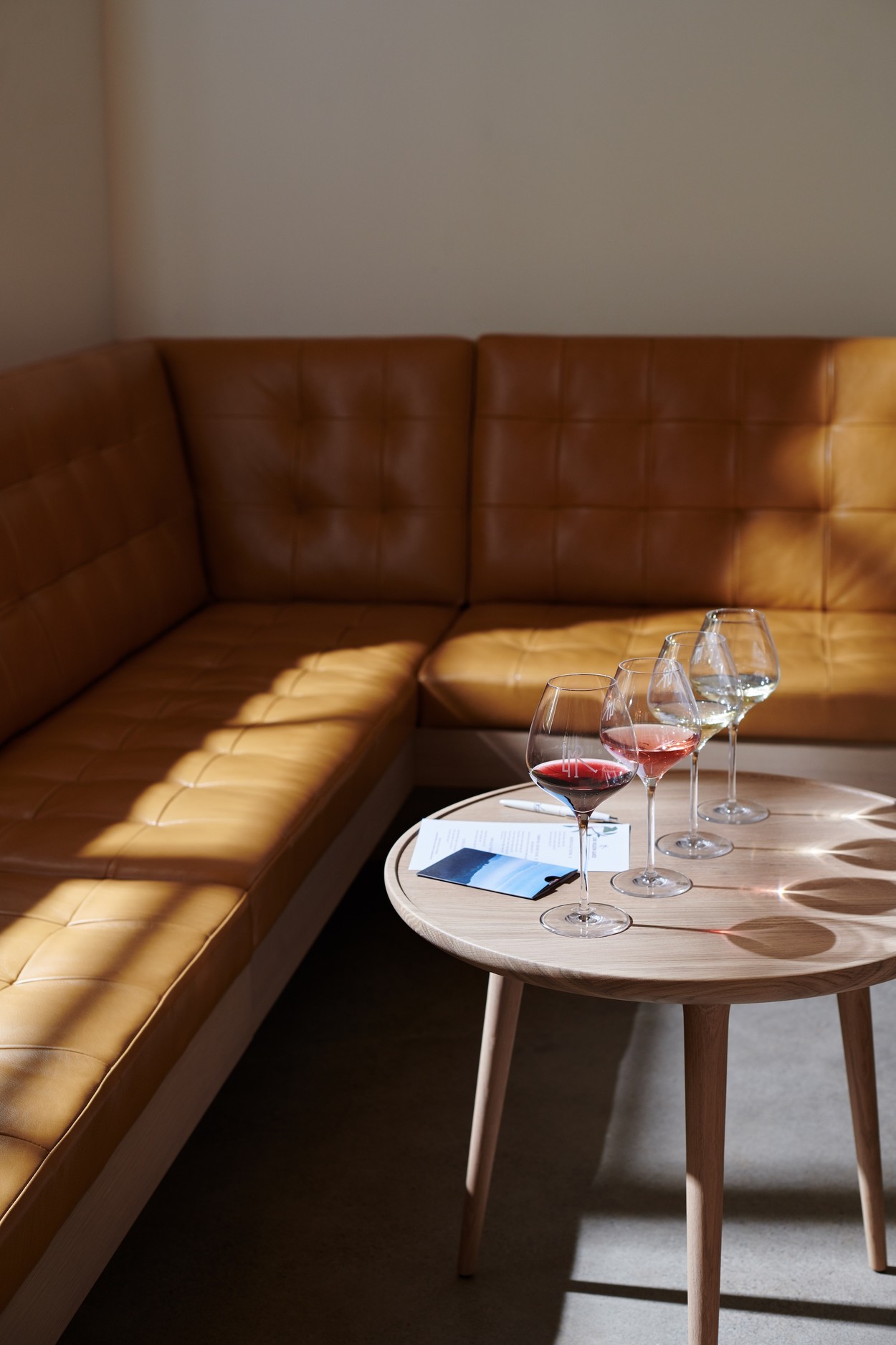 Centric General Contractors Construction and Build California LMR Tasting Room Interior Banquette Seating