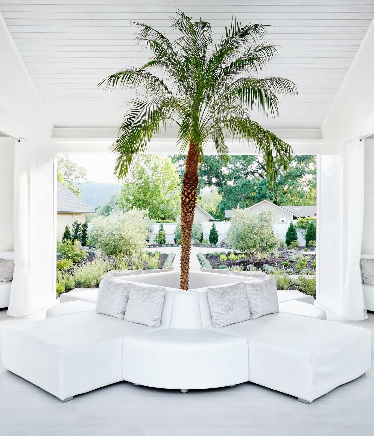 Centric General Contractors Construction and Build California Solage Luxury Resort Renovation Relaxation Room Circular Seating