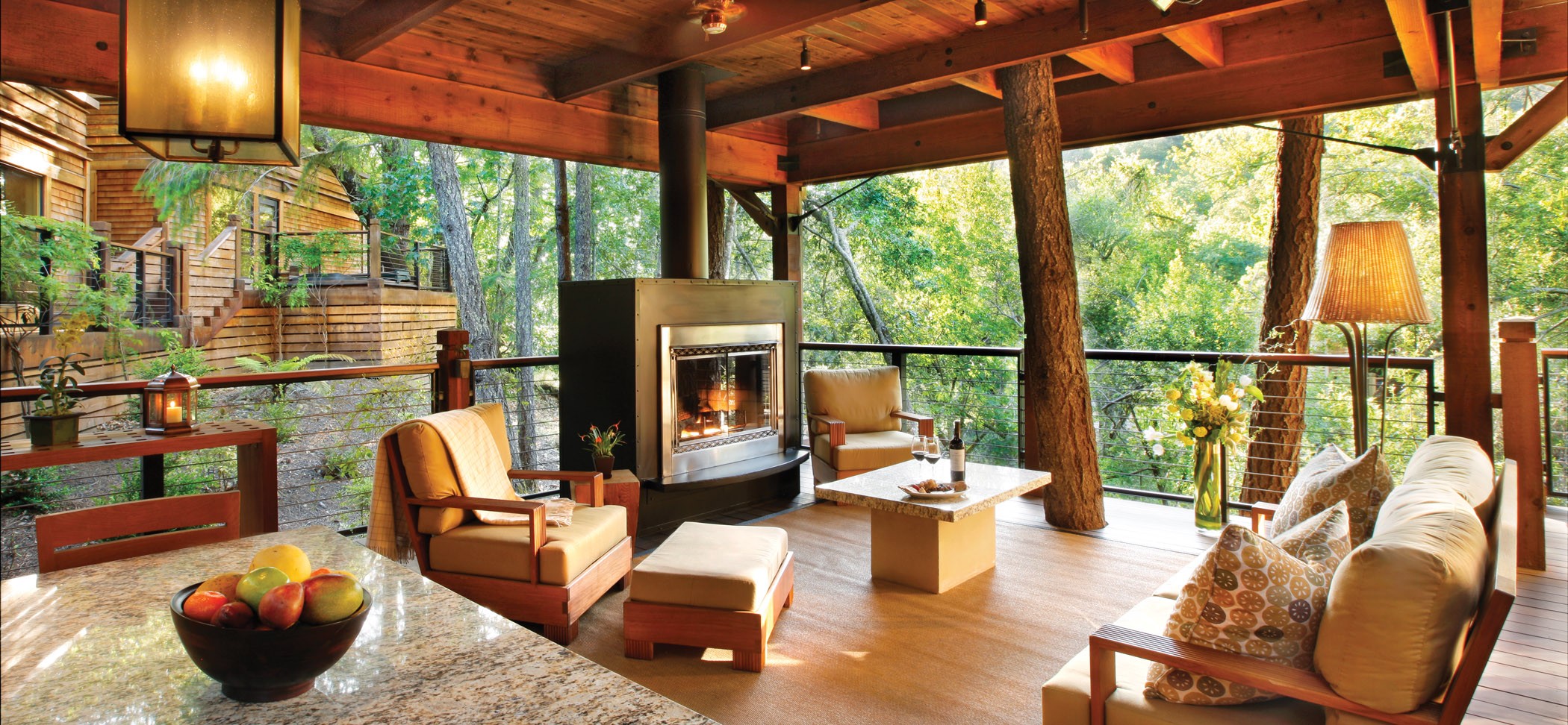 Centric General Contractors Construction and Build California Calistoga Ranch Interior Lodging