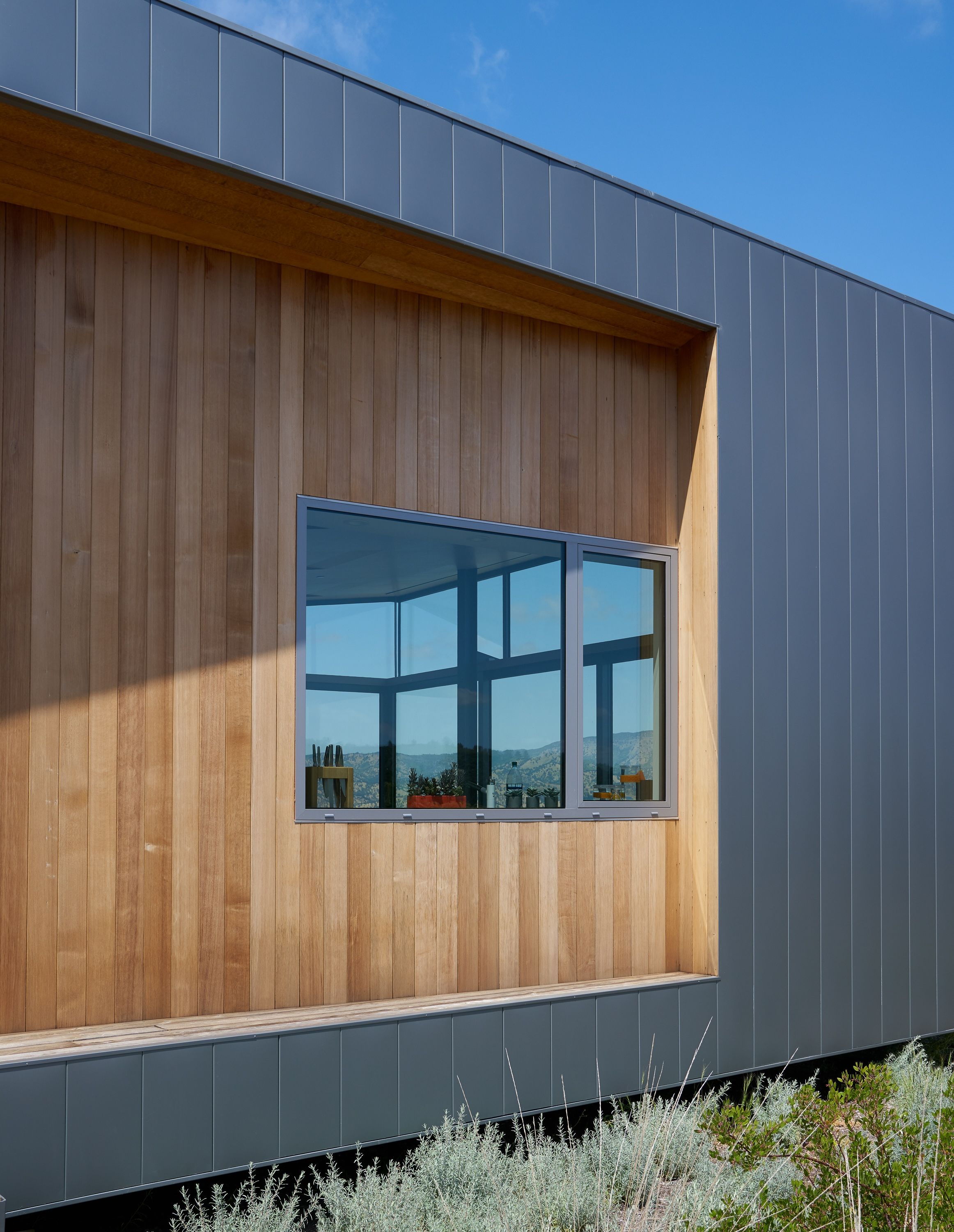 Centric General Contractors Construction and Build California Lake Berryessa Exterior Fieldview Daylight Window
