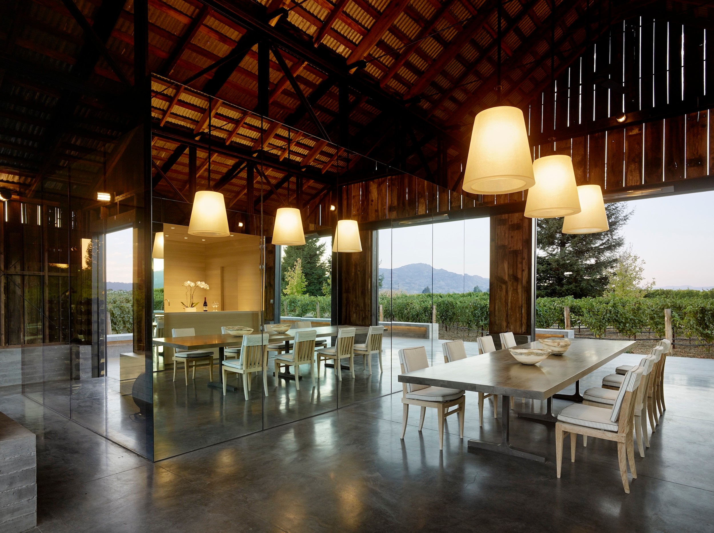 Centric General Contractors Construction and Build California Big Ranch Road Matthew Millman Photography Interior Diningroom Mountainview