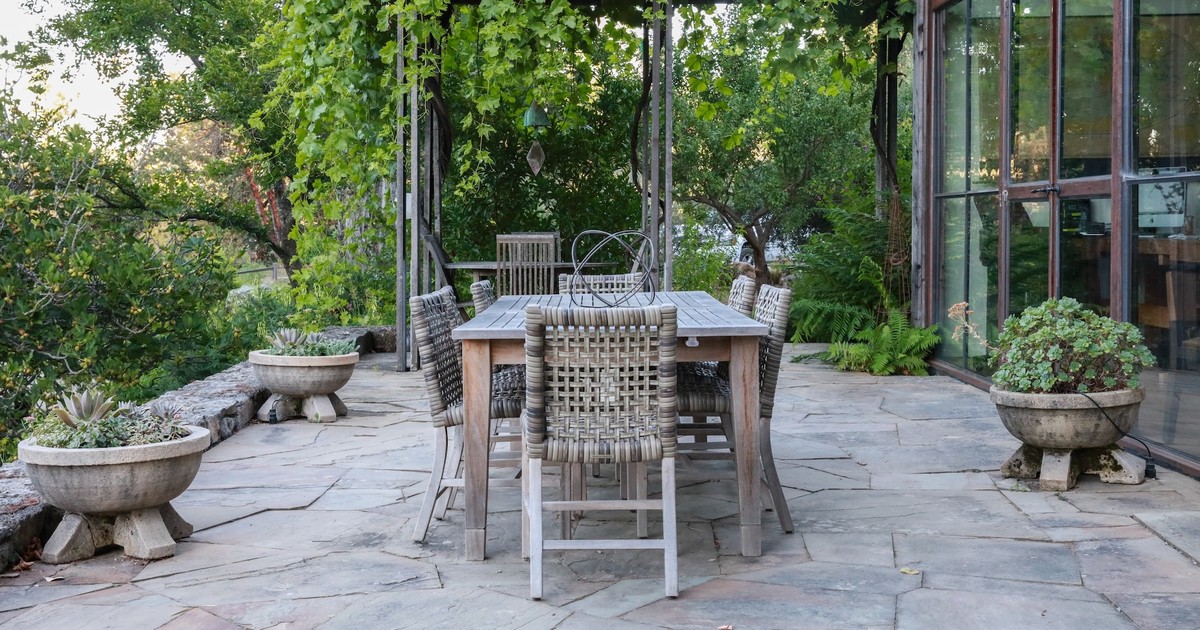 Centric General Contractors Construction and Build California Angwin Country Estate Exterior Patio Dining Garden View