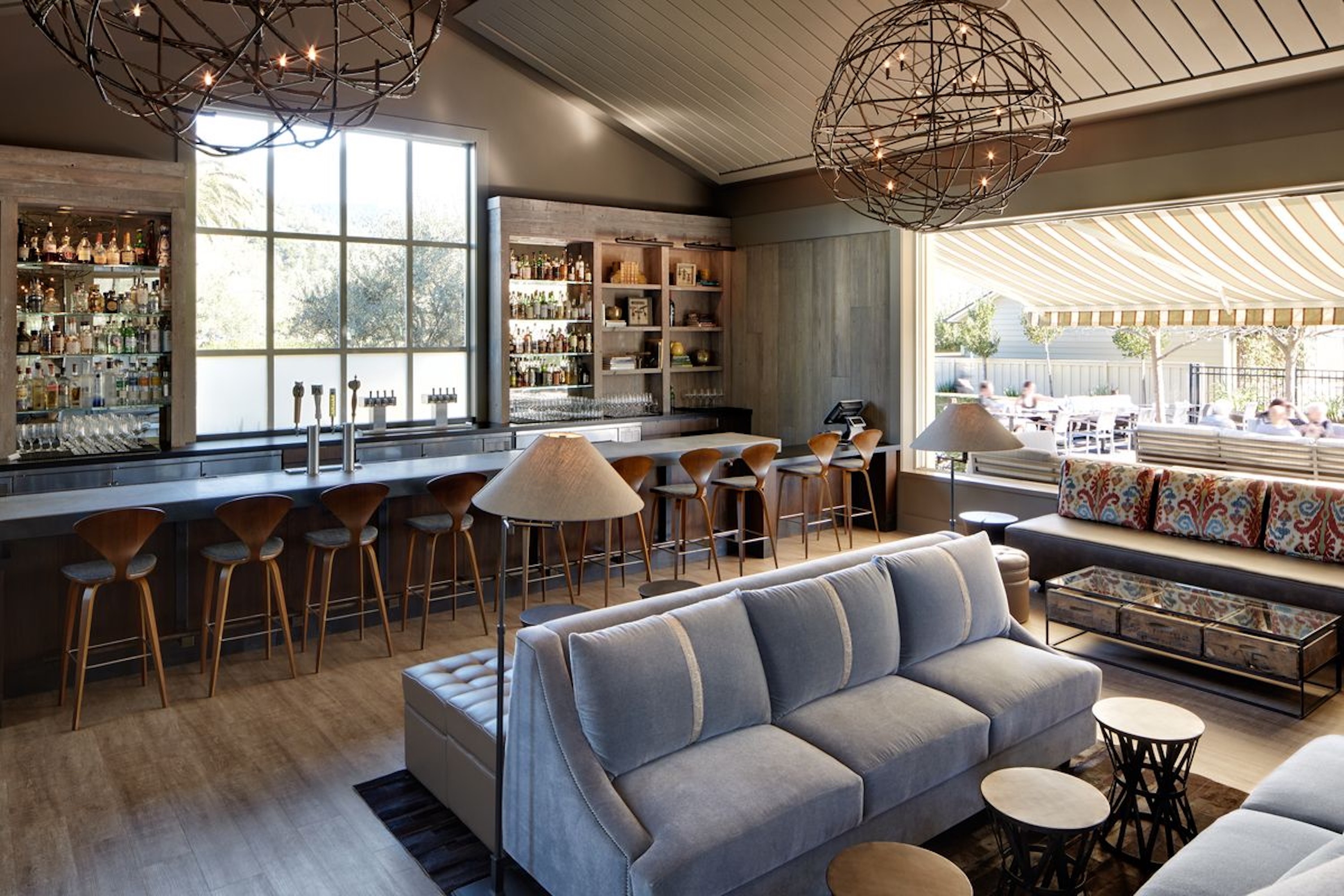 Centric General Contractors Construction and Build California Solage Luxury Resort Renovation Interior Restaurant Bar