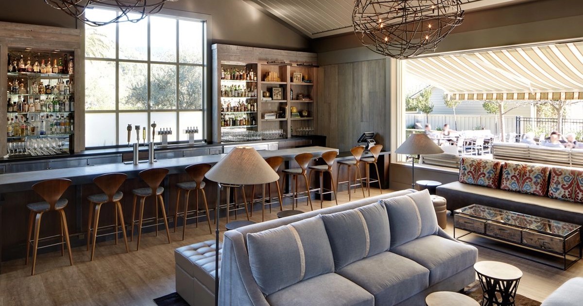 Centric General Contractors Construction and Build California Solage Luxury Resort Renovation Interior Restaurant Bar