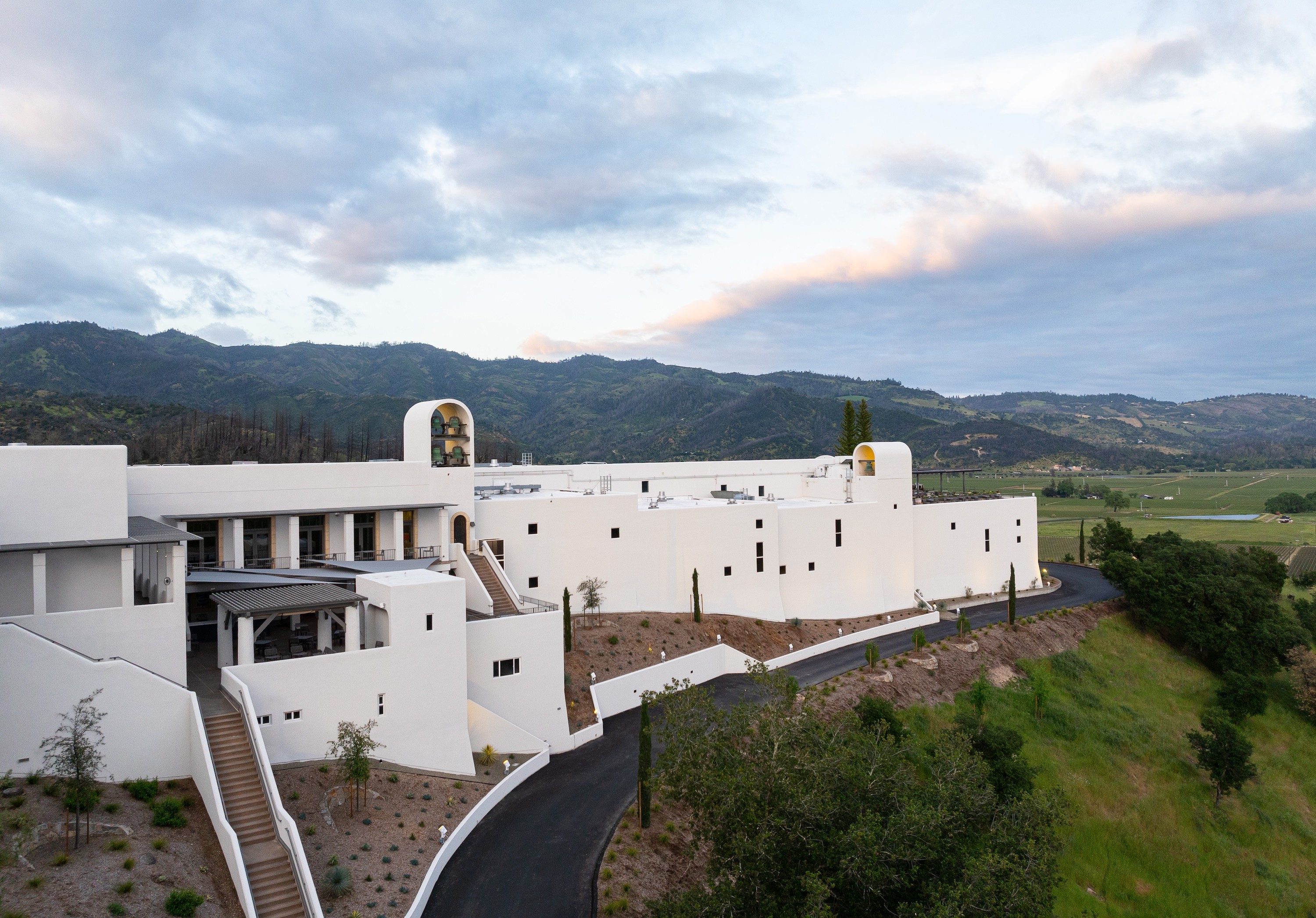 Centric General Contractors Construction and Build California Sterling Vineyards Exterior Driveway