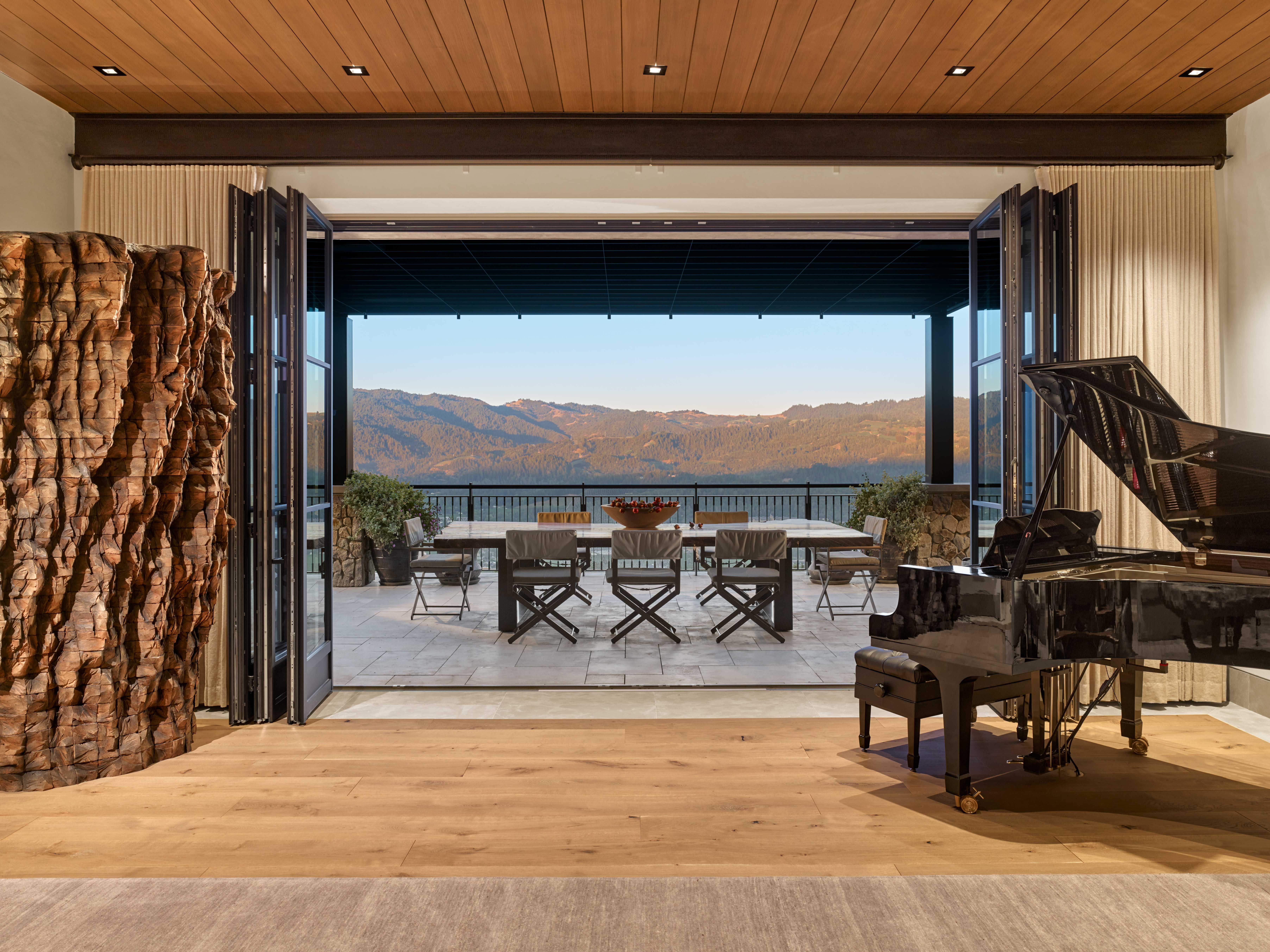 Centric General Contractors Construction and Build California Meadowood Estate Terrace Dining View