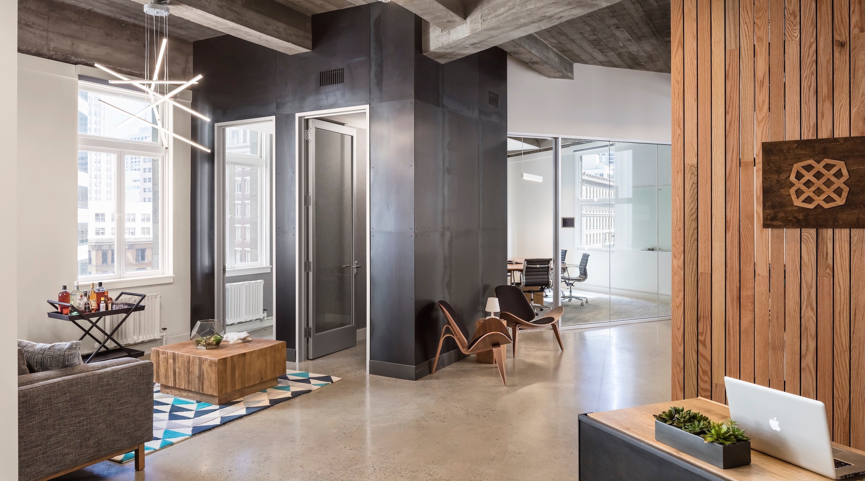 Centric General Contractors Construction and Build California Plaid Workspaces