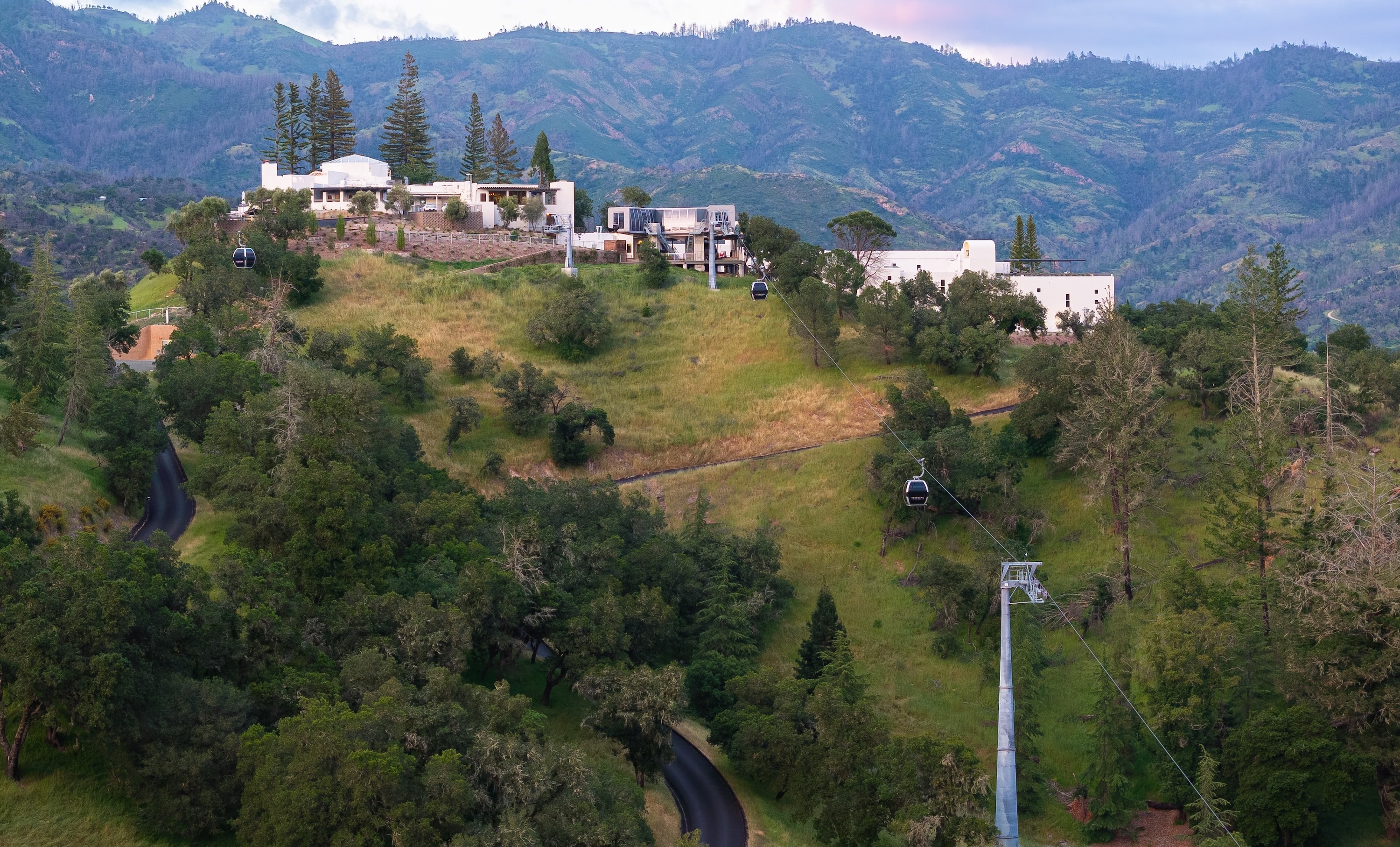 Centric General Contractors Construction and Build California Sterling Vineyards Exterior Mountain Setting